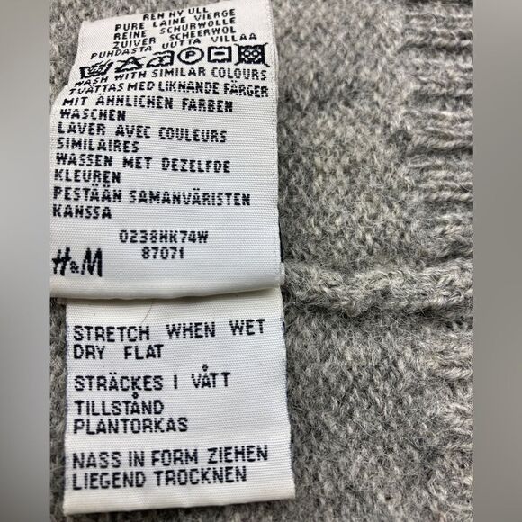 Vintage Rosanna 100% Pure Wool Women’s Grey Sweater Size S - Picture 8 of 8